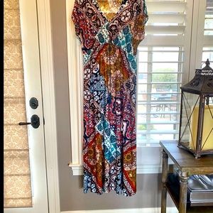 Boho maxi dress, so flattering on!